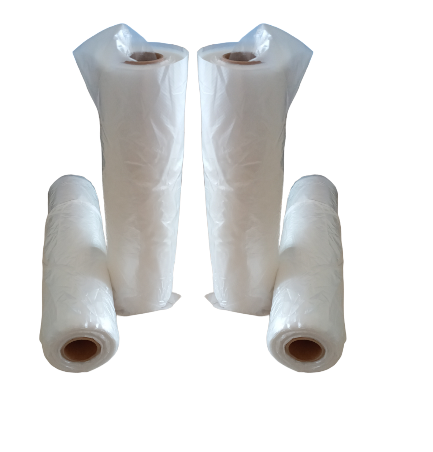 Maišeliai HDPE su rankenėlėmis ritinėliuose (T-shirt/STRONG/9 mik.) 22/11×44